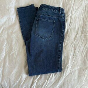 Chico’s Platinum Denim Dark Wash Jeans size 8